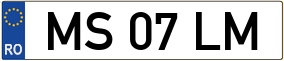 Trailer License Plate